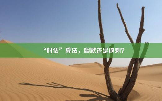 “时估”算法，幽默还是讽刺？