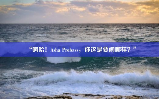 “啊哈！Asha Probass，你这是要闹哪样？”