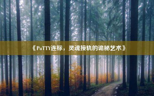 《PuTTY连标，灵魂接轨的诡秘艺术》