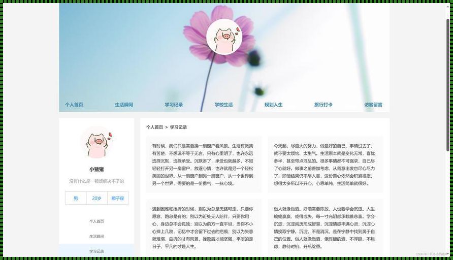 大学生HTML“艺术品”炼成记：笑谈我那不太成熟的设计之路