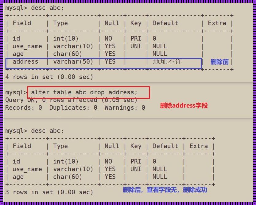 删字段，笑谈中：MySQL里的江湖豪迈