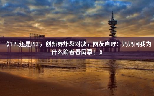 《TPU还是PET，创新界炸裂对决，网友直呼：妈妈问我为什么跪着看屏幕！》