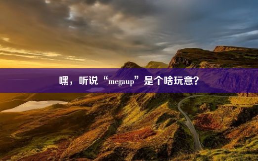 嘿，听说“megaup”是个啥玩意？