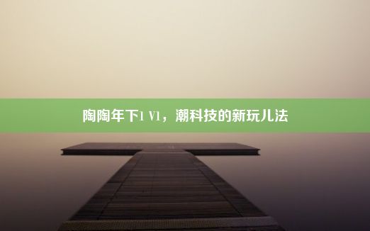 陶陶年下1 V1，潮科技的新玩儿法