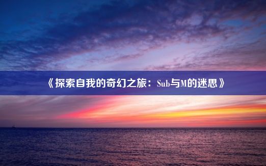 《探索自我的奇幻之旅：Sub与M的迷思》