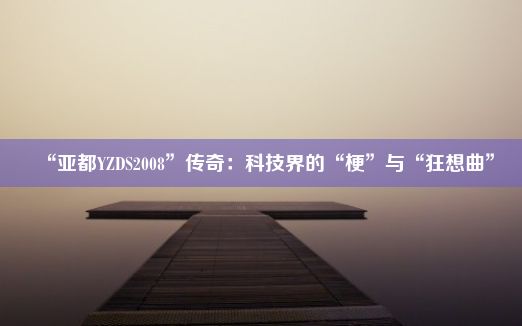 “亚都YZDS2008”传奇：科技界的“梗”与“狂想曲”