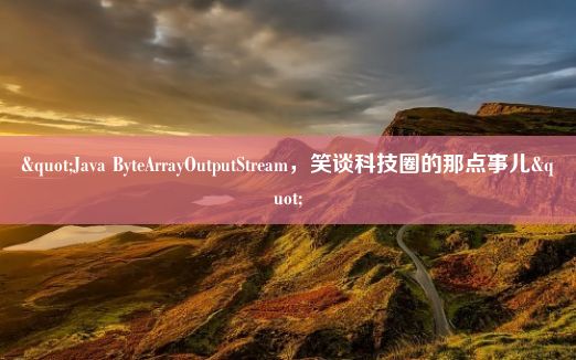 "Java ByteArrayOutputStream，笑谈科技圈的那点事儿"