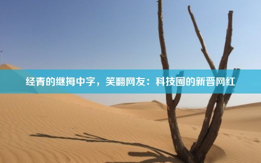 经青的继拇中字，笑翻网友：科技圈的新晋网红