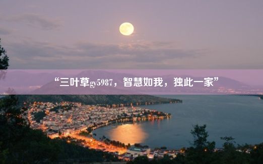 “三叶草gy5987，智慧如我，独此一家”