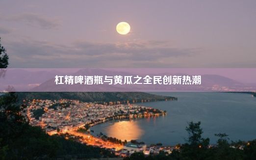 杠精啤酒瓶与黄瓜之全民创新热潮