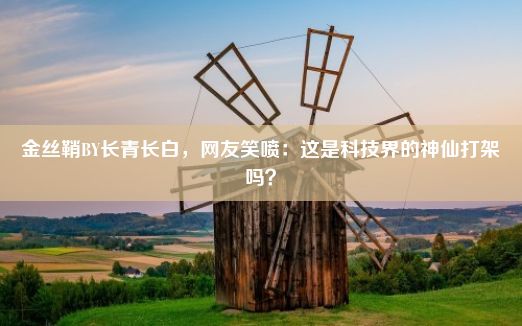 金丝鞘BY长青长白，网友笑喷：这是科技界的神仙打架吗？