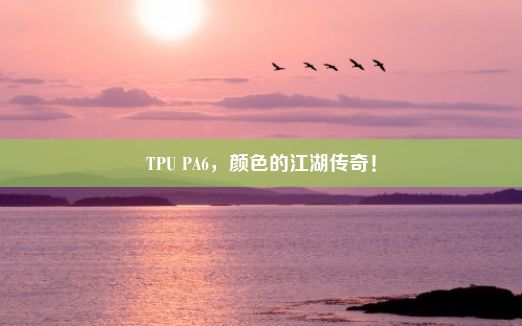 TPU PA6，颜色的江湖传奇！