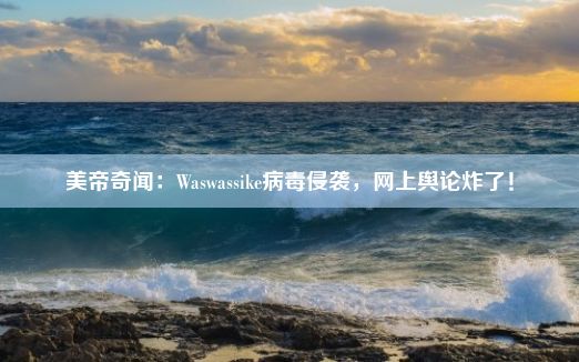 美帝奇闻：Waswassike病毒侵袭，网上舆论炸了！