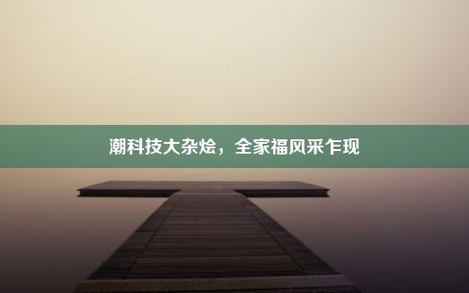 潮科技大杂烩，全家福风采乍现