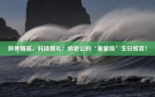 胖界精英，科技潮礼：给老公的‘重量级’生日惊喜！