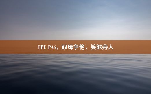 TPU PA6，双母争艳，笑煞旁人